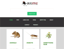 Tablet Screenshot of bugspray.com